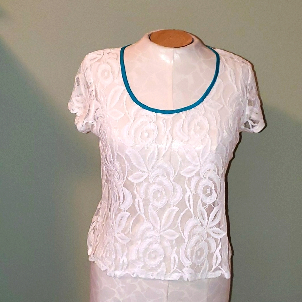 Lily Rose Sheer Lace Top